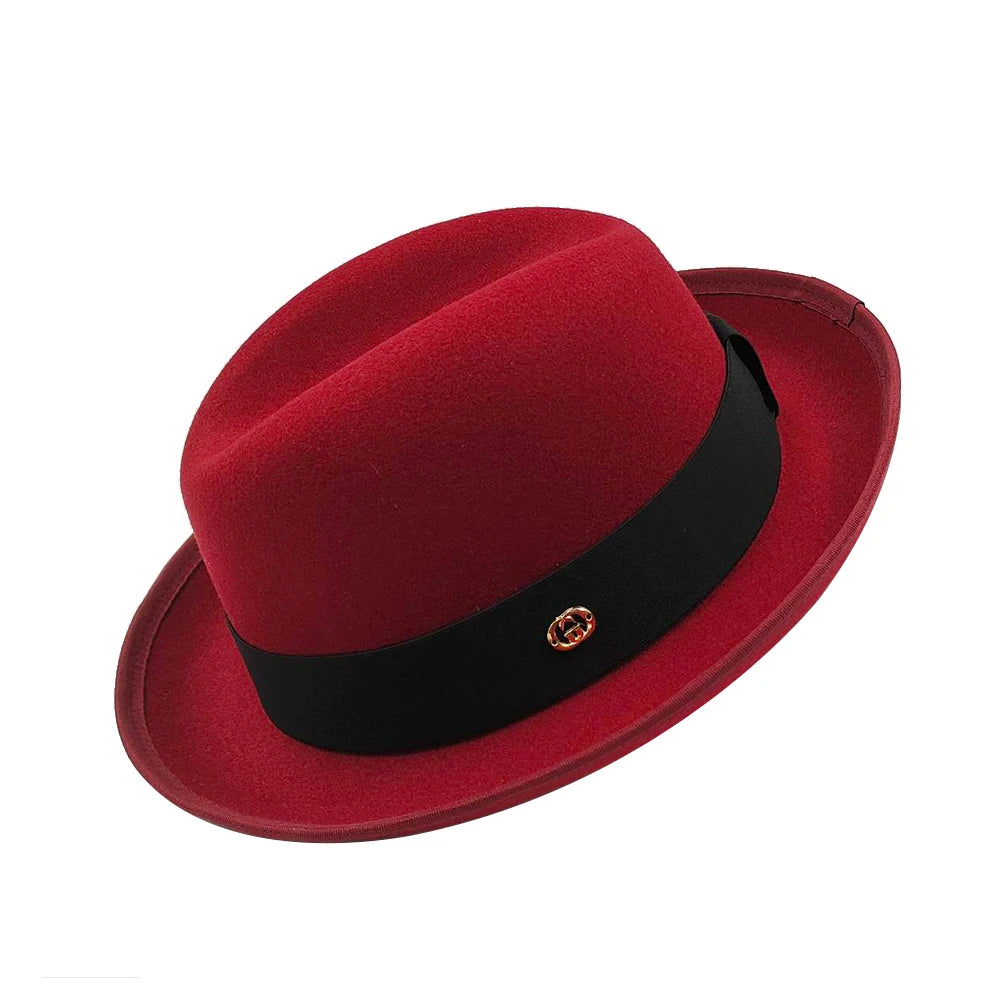 NEW Pork pie hat brim men women Fedora classic gentleman bowler hat cosplay derby bowler English hat panama jazz hat wholesale