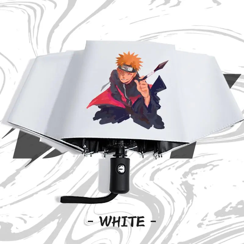 Naruto anime peripheral automatic umbrella Naruto Namikaze Minato Uchiha Itachi Kakashi Haruno Sakura sunshade umbrella gift
