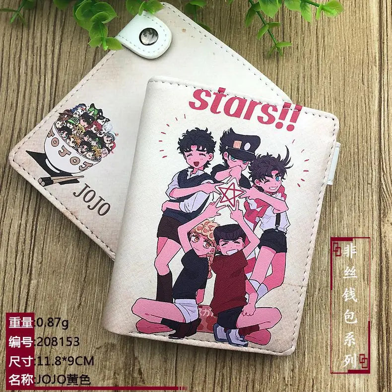 JoJo’s Bizarre Adventure Wallet – Jotaro Kujo Khaki Bifold & Coin Purse