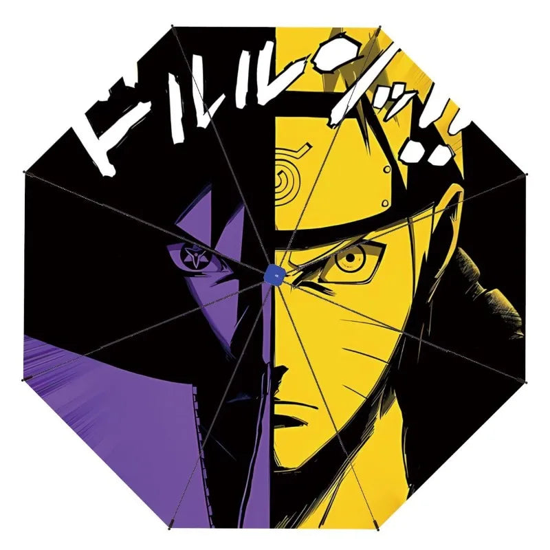 Naruto Umbrella Anime Personality Creative Fashion Sunscreen Student Fully Automatic Folding Umbrella Birthday Gift