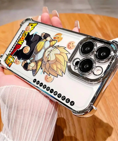 Dragon Ball Z Anime Phone Case – Soft Shell for iPhone 11–16 Pro Max & Plus