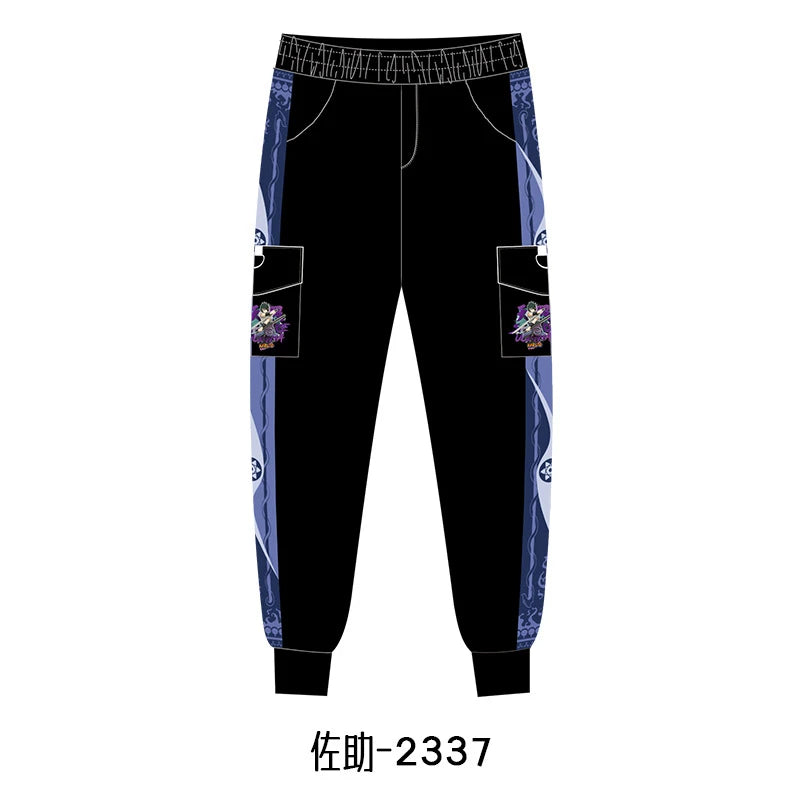 New Anime Peripherals Casual Pants Uzumaki Naruto Uchiha Sasuke Uchiha Itachi Hatake Kakashi Sweatpants Trousers Slacks Overalls