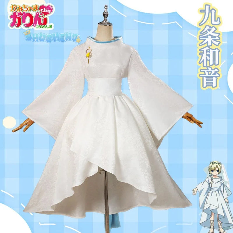 Anime Kamichama Karin Karin Cosplay Costume Jewelry Earrings Belt Halloween Party Cute Set for Men and Women