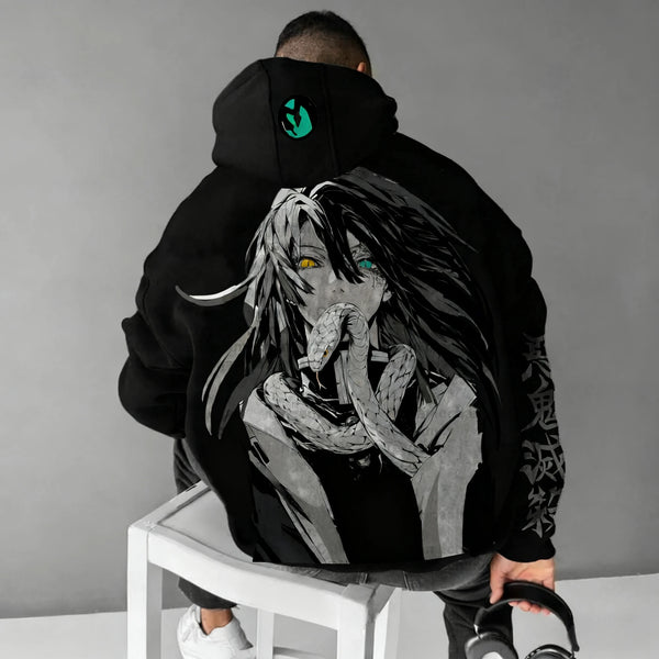 Demon Slayer Obanai Iguro Hoodie — Print Pullover