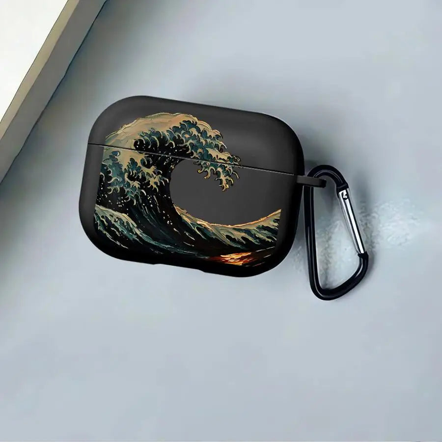 Minimalist Wave Earphone Cases Cover Case For Airpods Pro Pro3 2 4 1 3 Pro2