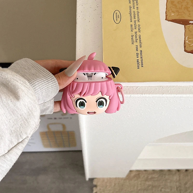 Anya Case for Apple Airpods 4 3 2 1 Gen Protective Cover for AirPods Pro 2nd 1st Generation Pro2 Anime Comics