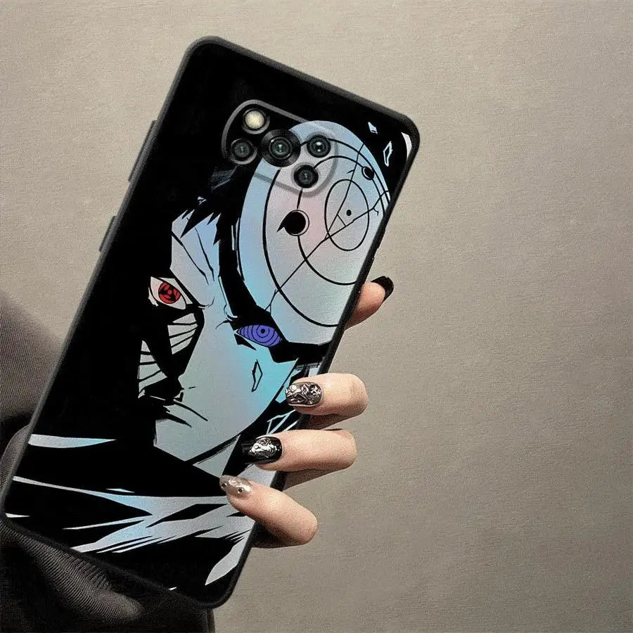 Case for Xiaomi Poco C61 C40 C75 M5 F3 X3 X4 X5 X7 Pro C50 C71 F1 M3 M4 M7 Pro Black Soft Phone Cover Anime Narutos Cool