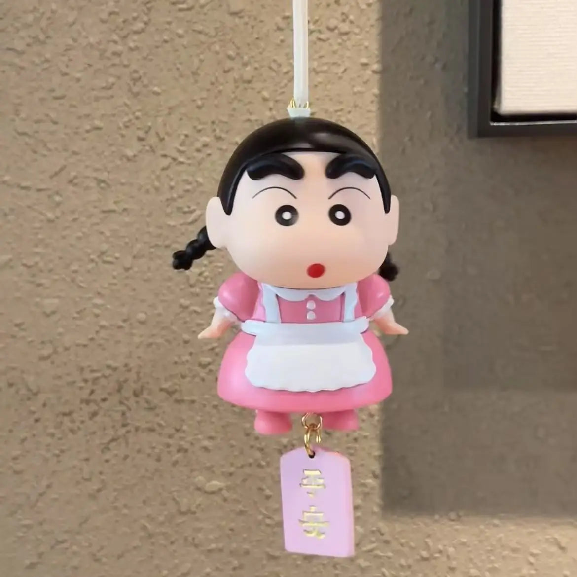 Maid Crayon Shin chan Car Decoration Rear View Mirror Accessories Wings Shin chan Car Decoration Ornament Creative Gift
