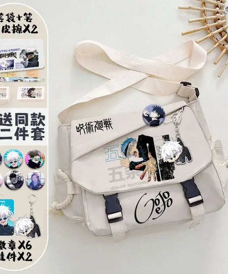 Jujutsu Kaisen Shoulder Bag – Cute Anime Messenger Bag for Students & Fans