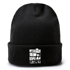 Spy x Family Knitted Beanie — Rolled-Edge Warm Hat