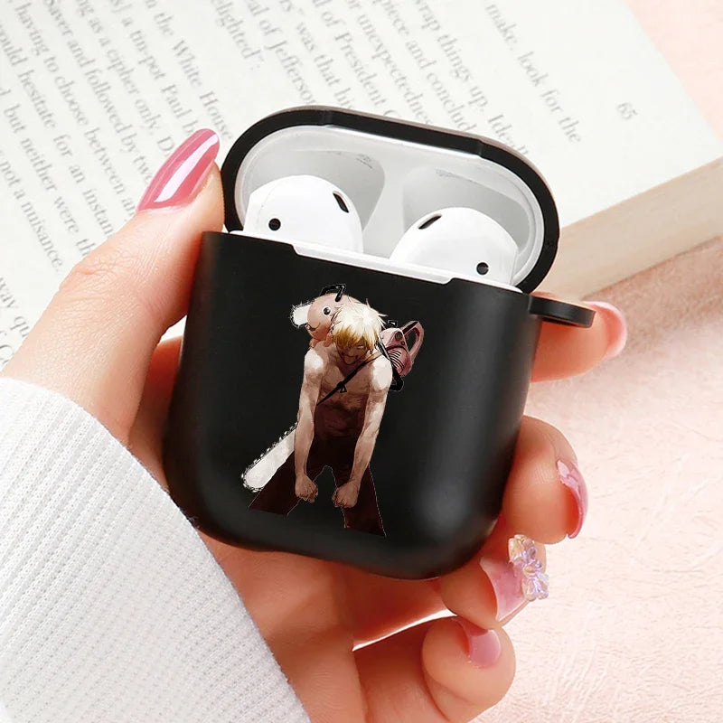 Anime Chainsaw Man Airpods Case for Apple Airpods Pro 2 1 2 3 Protective Denji Makima Aki Pochita Airpods Pro Case