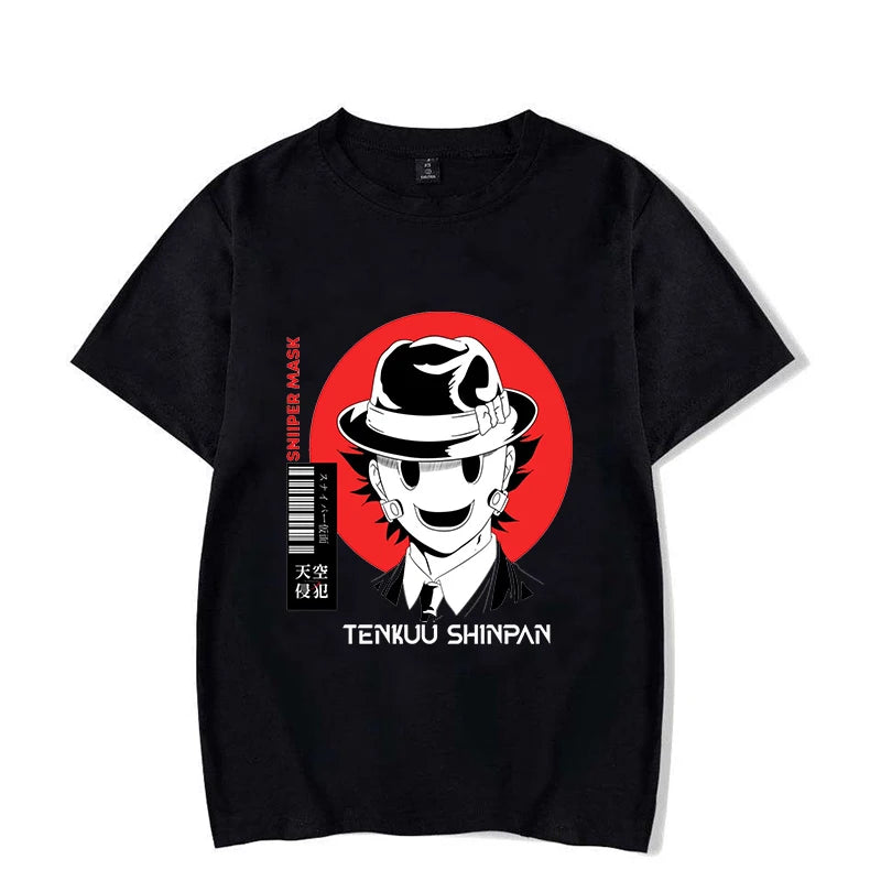 New Anime High-Rise Invasion Printed T-Shirts Women Men Short Sleeve Funny Round Neck Tee Shirt Casual Summer Tops