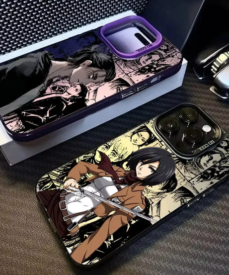 Hot Anime J-Jaegers M-Mikasas Phone Case For Samsung Galaxy A14 A15 5G S21 S22 S23 S24 5G FE Plus Ultra A25 A35 A52 A53 A54 A55