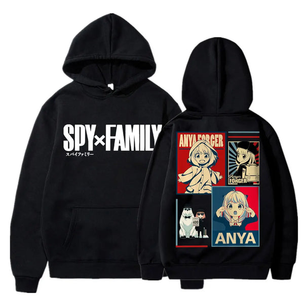 Spy x Family Anya Forger Kawaii Manga Aesthetic Hoodie – Fleece Oversized Sweatshirt
