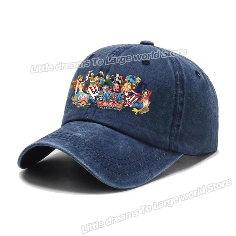 One Piece Baseball Cap Men Anime Printed Snapback Hat Adult Women Summer Sunshade Caps Unisex Hip Hop Casual Adjustable Hat Gift