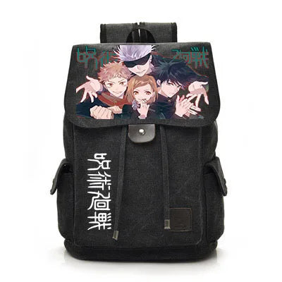 Jujutsu Kaisen Anime Backpack Cosplay Gojo Unisex Students School Bag Large Capacity Bookbag Laptop Travel Rucksack Outdoor Bag