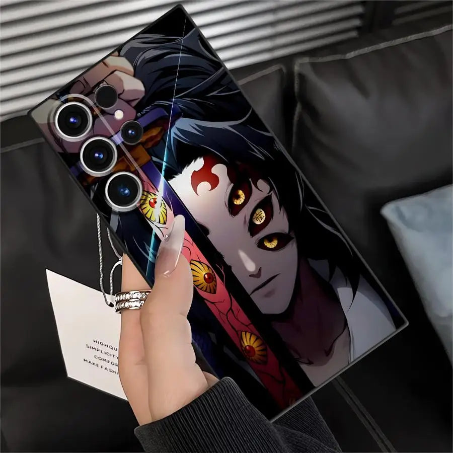 Demons Anime Slayer Case for Samsung Galaxy S25+ S9 S24+ S21 S22 S25 Ultra S20 S23 FE S24 Plus Soft Back Phone Cover