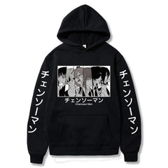 Chainsaw Man Denji & Power Manga Graphic Hoodie Harajuku Streetwear