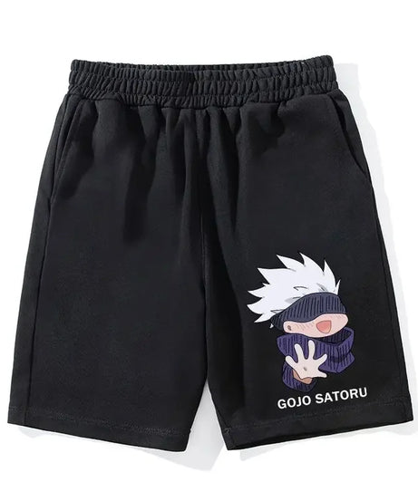 Anime Jujutsu Kaisen Workout Gym Shorts for Men Quick Dry Breathable Casual Athletic Shorts with Pockets Summer Running Short
