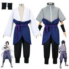 Anime Naruto Uchiha Sasuke Cosplay Costume – Premium Ninja Uniform Outfit for Adults