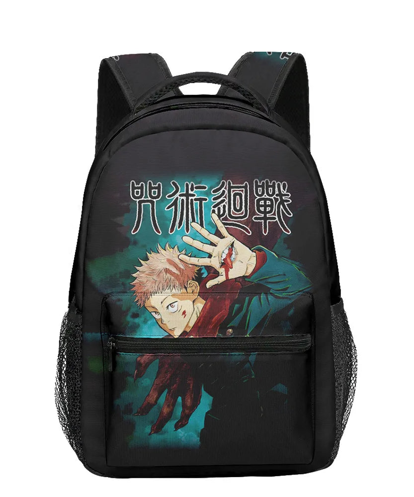 Boy Anime Printed Jujutsu Kaisen Gojo Satoru Backpack Large Capacity Drawstring Bag Student School Bag Travel
