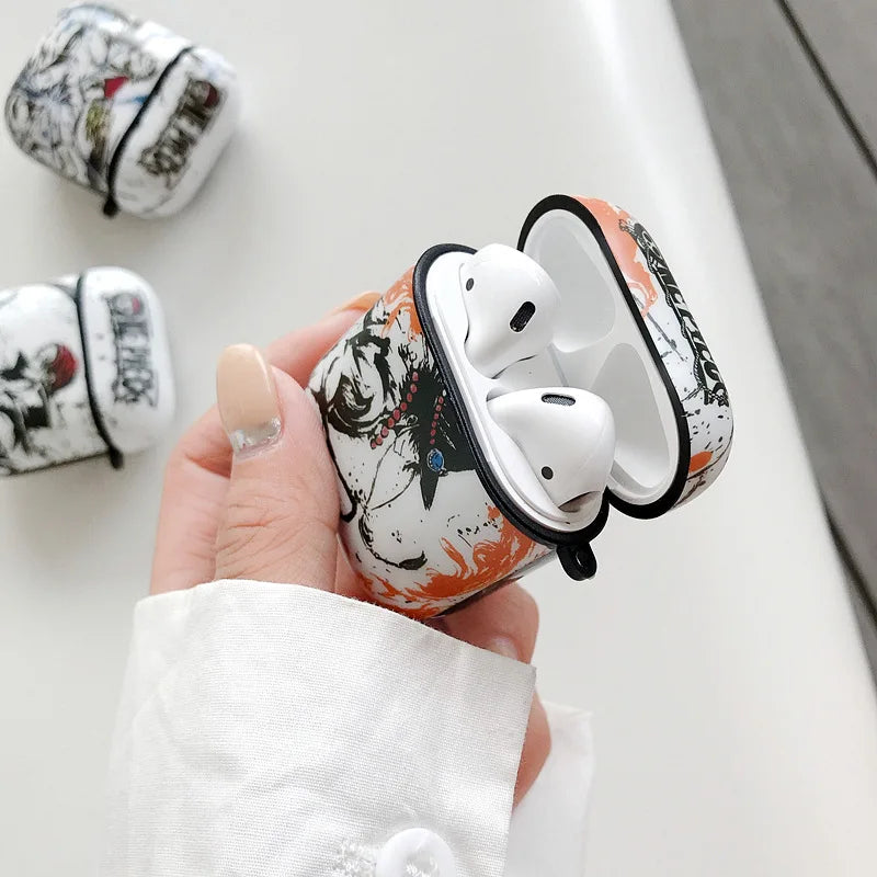 Anime One Piece Bluetooth Earphone Case For Apple AirPods 1 2 3 Pro Headphone Headset Wireless Protection Cover Funda