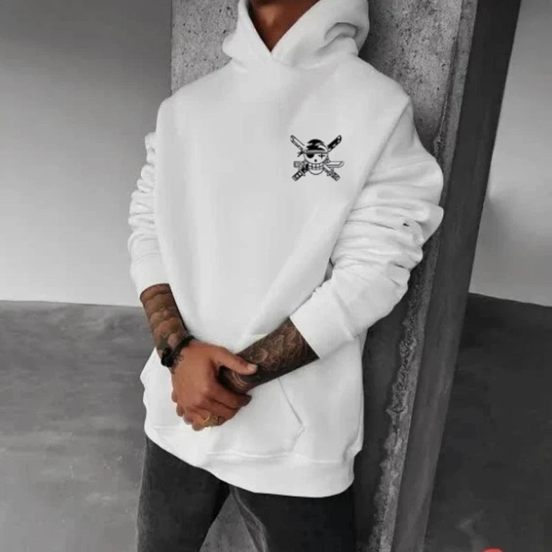 Unisex Anime One Piece Print Hoodie Sweatshirt Oversized Men's Clothing Autumn Casual Y2k Loose Cotton Women Long Sleeve Tops