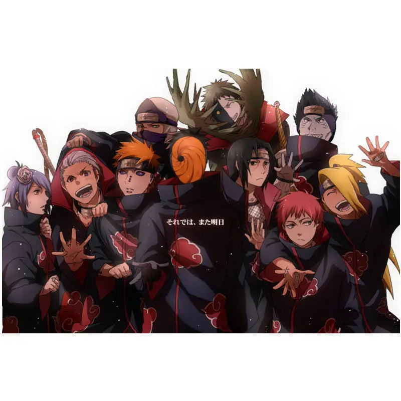 Naruto 3D Stereoscopic Wall Sticker Personality Naruto Student Dormitory Poster Wallpaper Self Adhesive Interior Decoration