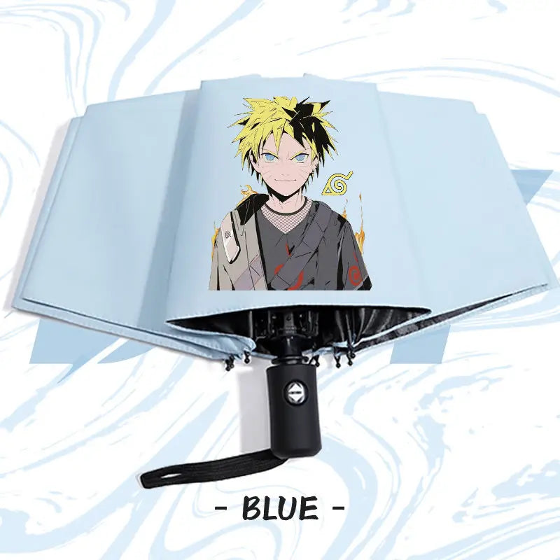 Naruto anime peripheral automatic umbrella Naruto Namikaze Minato Uchiha Itachi Kakashi Haruno Sakura sunshade umbrella gift