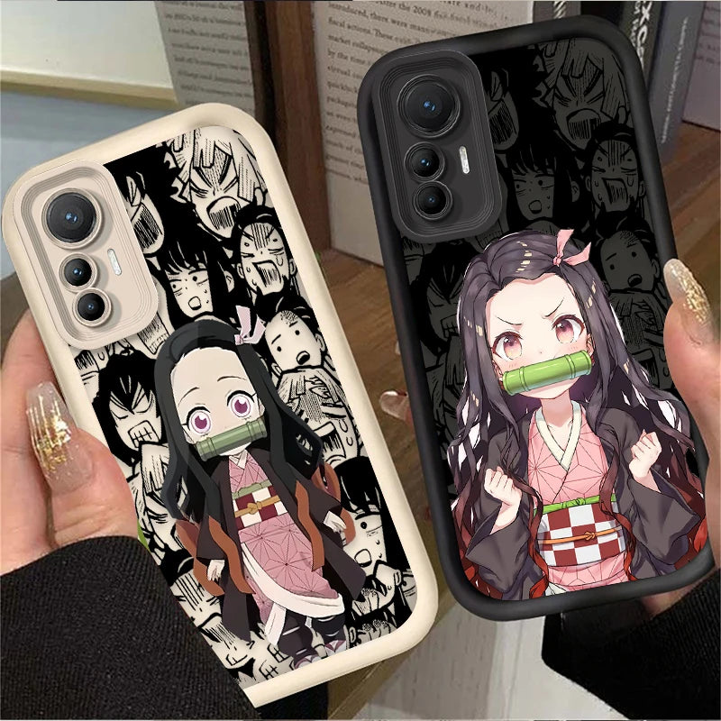Cute Anime Demon Slayer Case For Xiaomi Poco C65 X7 X6 F6 F5 X5 X3 NFC F3 M6 Pro 4G Mi 13 12 11 Lite 5G 14 13T 12T 11T 14T Pro