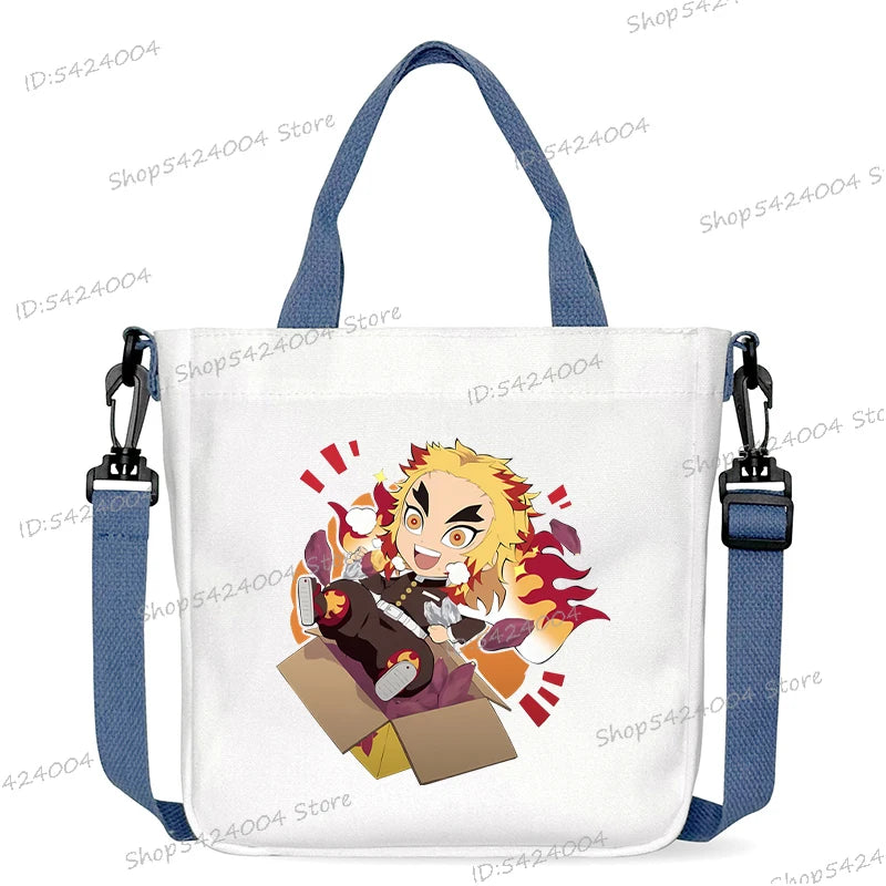 Demon Slayer Crossbody Bag – Rengoku & Tengen Graphic Print Shoulder Bag