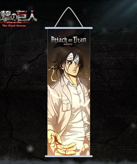 Attack on Titan Canvas Scroll – Anime Wall Art Poster for Room & Home Decor