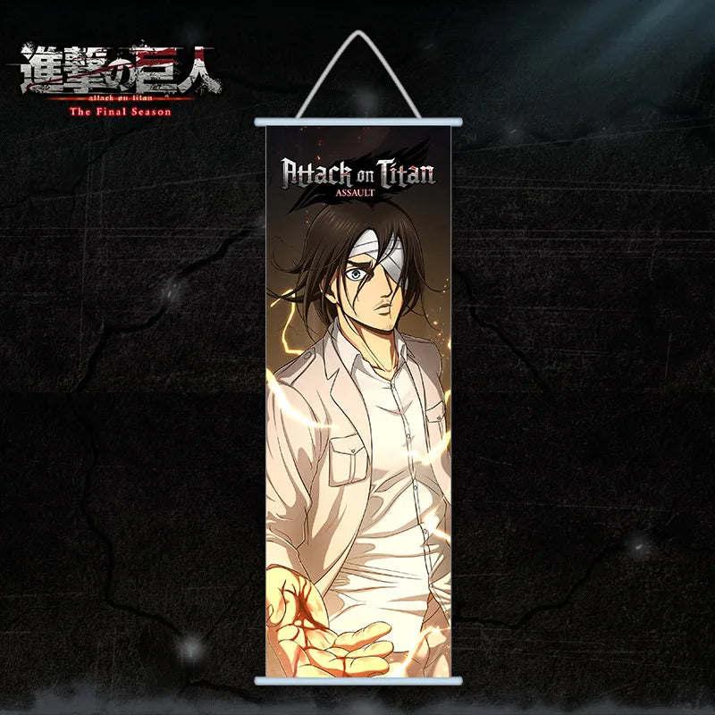 Attack on Titan Canvas Scroll – Anime Wall Art Poster for Room & Home Decor
