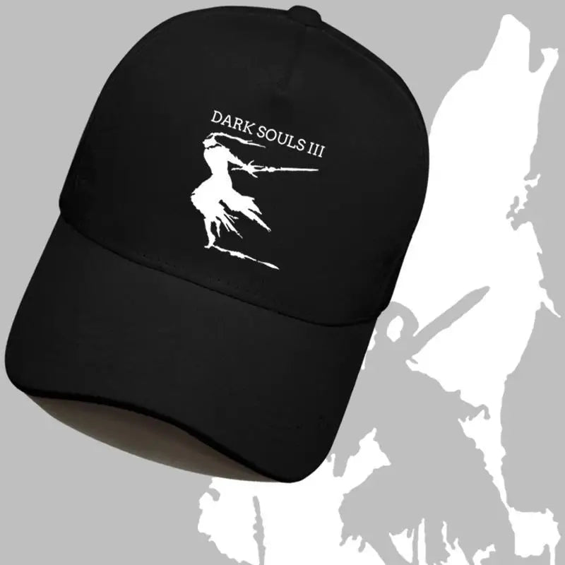 Dark Souls 3 baseball cap black souls 3pc anime cartoon personality fashion simple sunscreen men's and women's caps holiday gift