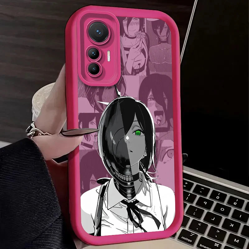 Anime Chainsaw Man Reze Case For Xiaomi Poco X7 X6 X5 X3 NFC F7 F6 F5 F3 M7 M6 Pro 4G 5G Mi 12 11 Lite NE 5G 13T 12T 11T 14T Pro