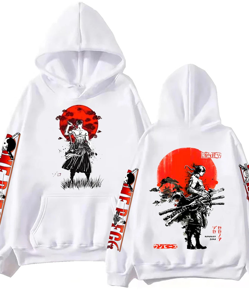 Hot Anime Zoro Hoodie Harajuku Hip Hop Pullover Tops Sweatshirt Gift