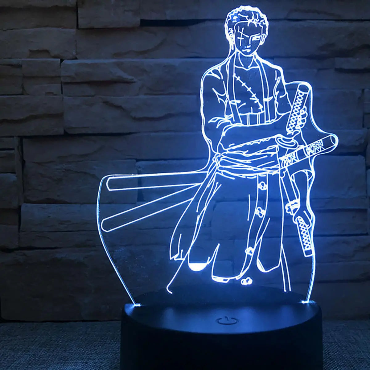 One Piece Animation Peripheral Luffy Zoro Escartoon Kawaii LED Night Light Desktop Personalized Creative Ornament Birthday Gift