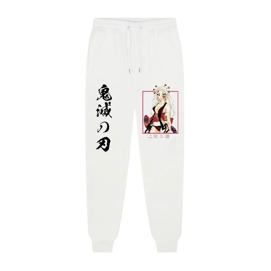 Anime Demon Slayer printed trousers men's comfortable fleece pants jogging men's trousers casual versatile sweatpants S-3XL