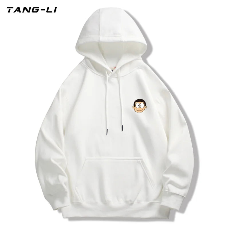 Doraemon Couple Hoodie – Nobita, Shizuka & Gian Cartoon Sweater (Unisex)