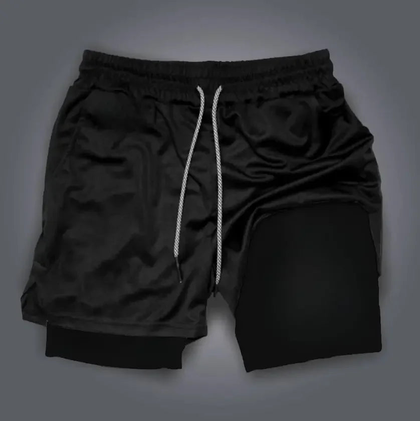 Dragon Ball Anime Men's Shorts Sportswear Quick Dry Gym Pants Double-layer 2 in 1 Shorts Y2k Summer Breathable Streetwear