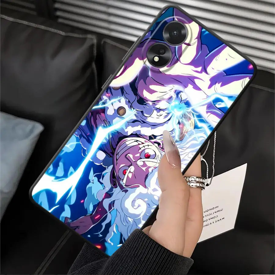 Case for Oppo A52 A12 A36 A53 A16 A33 A71 A9 A38 A17 A32 A73 A15 A32 A11 A37 A18 A31 A72 A54 Phone Cover Cool Luffy Anime