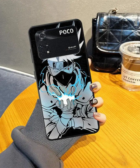 Case for Xiaomi Poco C61 C40 C75 M5 F3 X3 X4 X5 X7 Pro C50 C71 F1 M3 M4 M7 Pro Black Soft Phone Cover Anime Narutos Cool