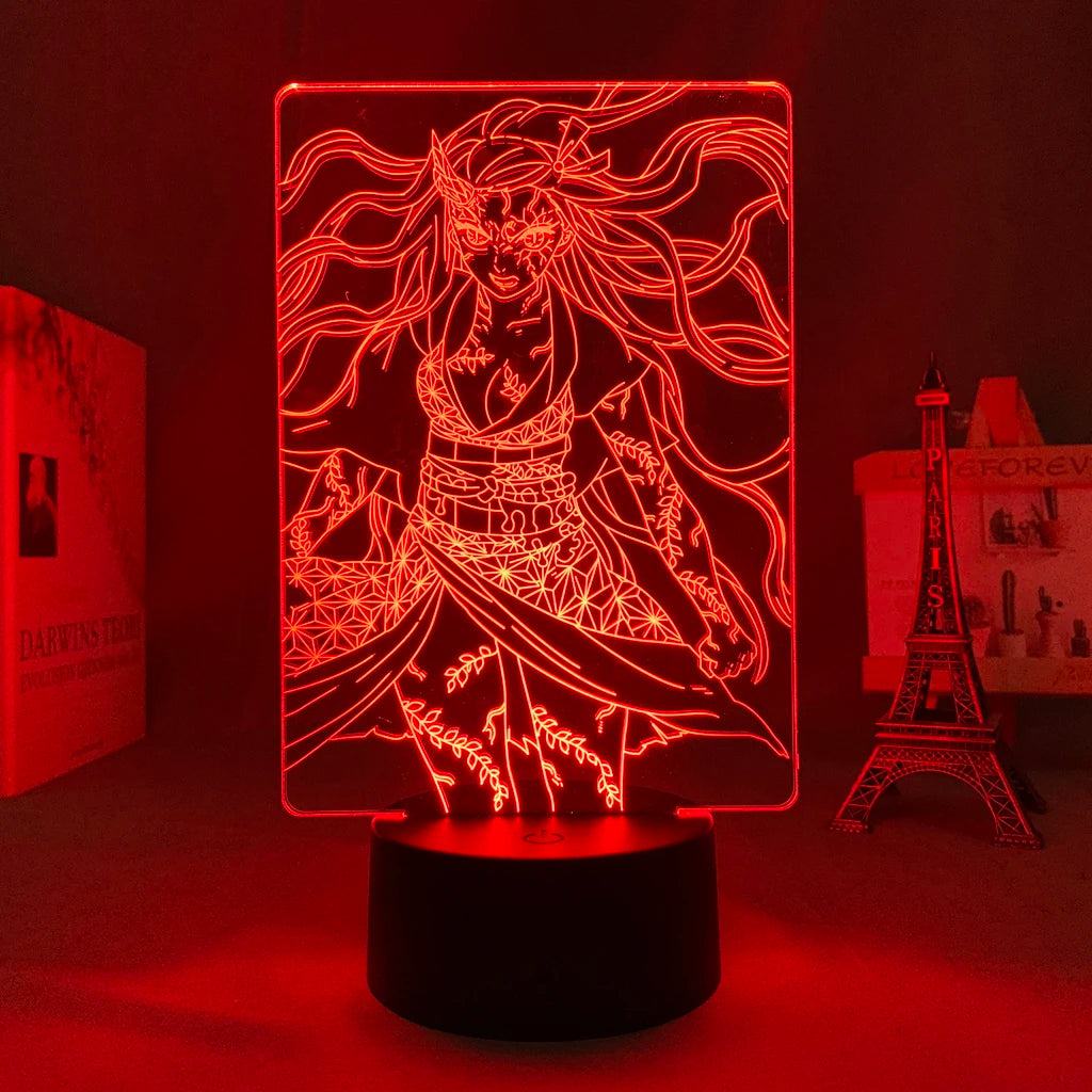 Manga 3d Light Kimetsu No Yaiba for Bedroom Decor Night Light Birthday Gift Table Lamp Anime Demon Slayer Mitsuri Kanroji Figure