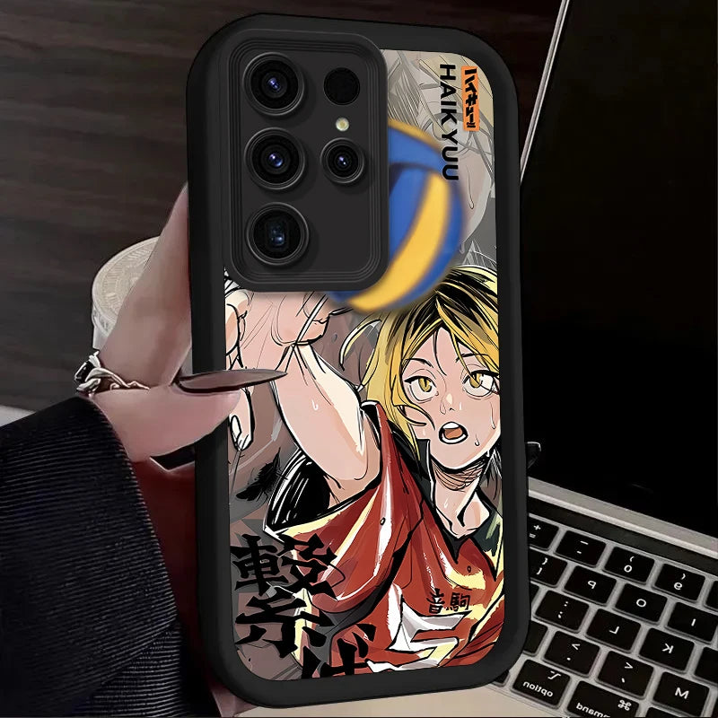Anime Haikyuu Shoyo Hinata Case For Samsung Galaxy S24 S25 S23 Ultra S22 S21 Plus FE A36 A56 A26 A16 A06 A15 A25 A35 A55 5G Etui