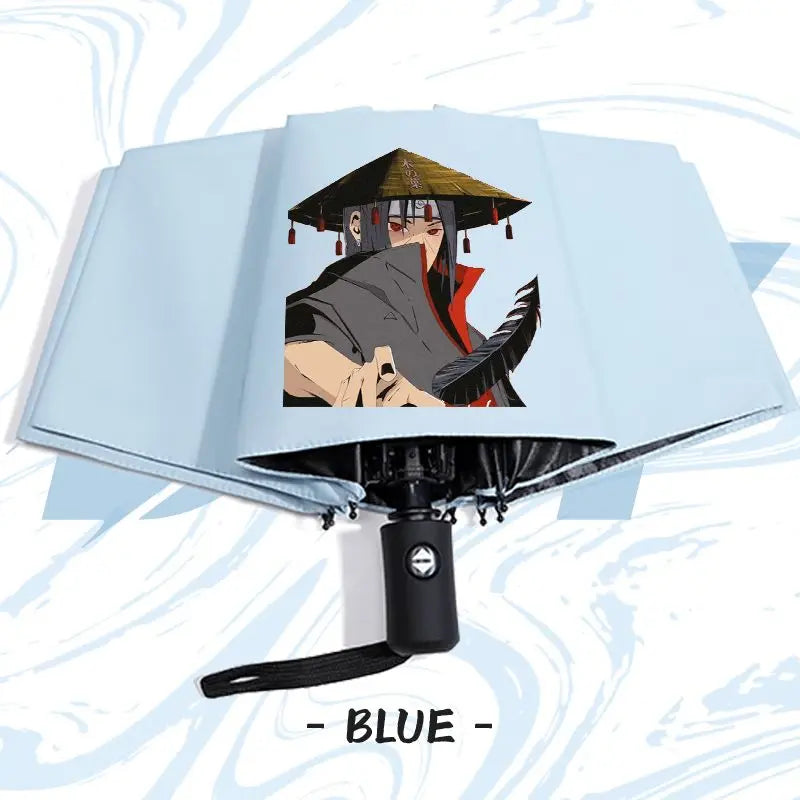 Naruto anime peripheral automatic umbrella Naruto Namikaze Minato Uchiha Itachi Kakashi Haruno Sakura sunshade umbrella gift