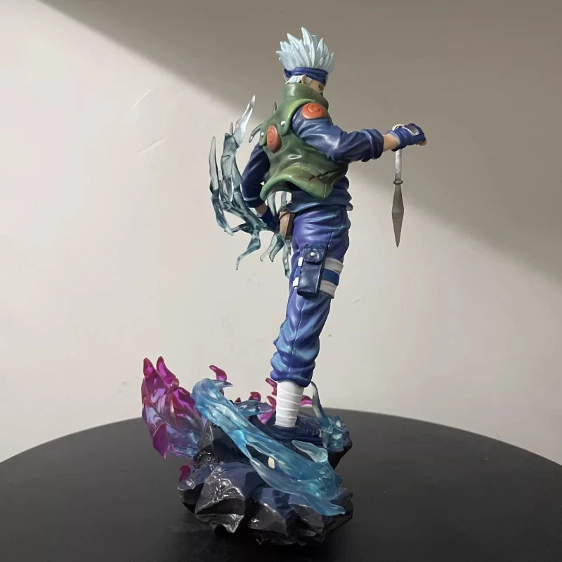 23cm Kakashi Hatake 2.0 Ten Years Ninja Action Figure Anime Collectible Model Toy With Effect Parts Desktop Ornament Boy Gift