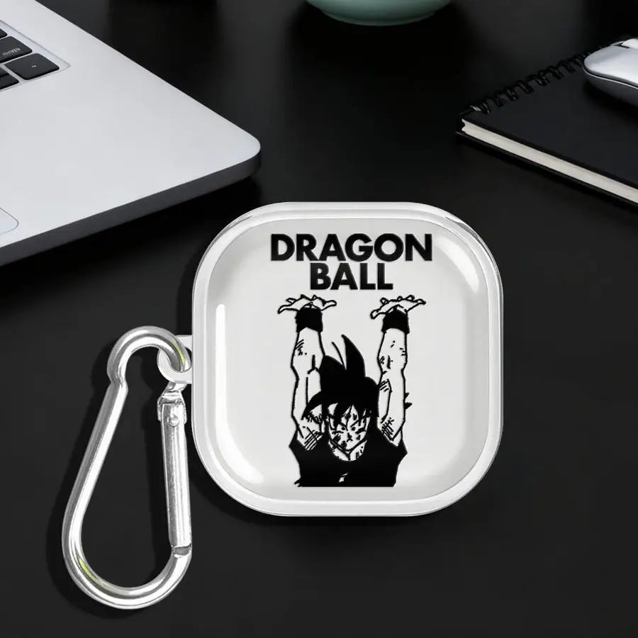 Dragons B-Alls Z Gokus Clear Earphone Cases Cover With Hook Case For Samsung Galaxy Buds 2Pro Live 2 4Pro 3Pro 3 FE 4 Pro