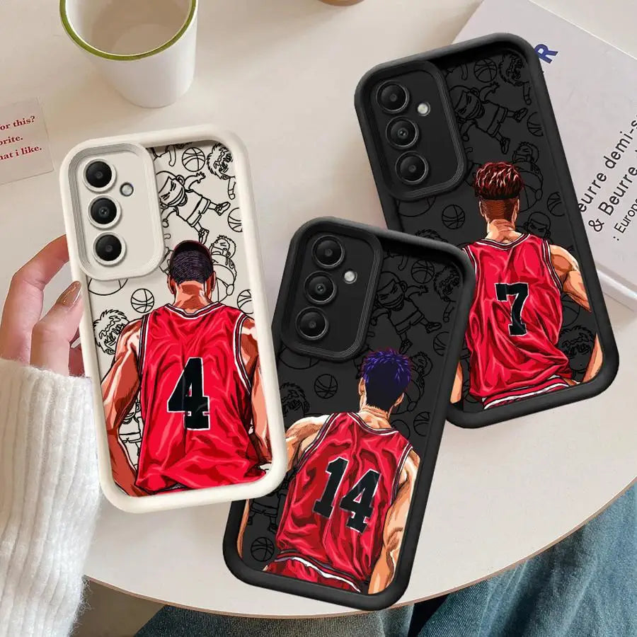 Slam Dunk Anime Phone Case – Soft Cover for Samsung Galaxy A15–A55 (4G/5G)
