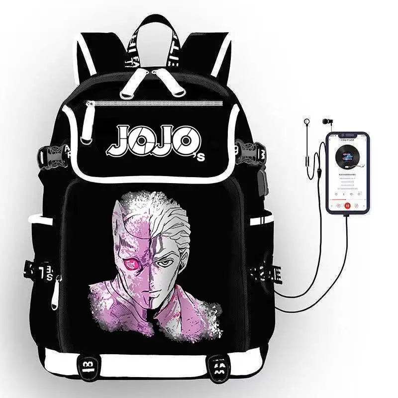 JoJo's Bizarre Adventure Anime Backpack Student School Shoulder Bag Large Capacity Youth Outdoor Travel Backpack Fashion Gift