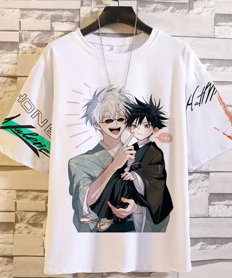Anime Summer Jujutsu Kaisen T-Shirt Gojo Satoru Clothes Men and Women Fashion T Shirts Short Sleeves Casual Tops birthday gifts
